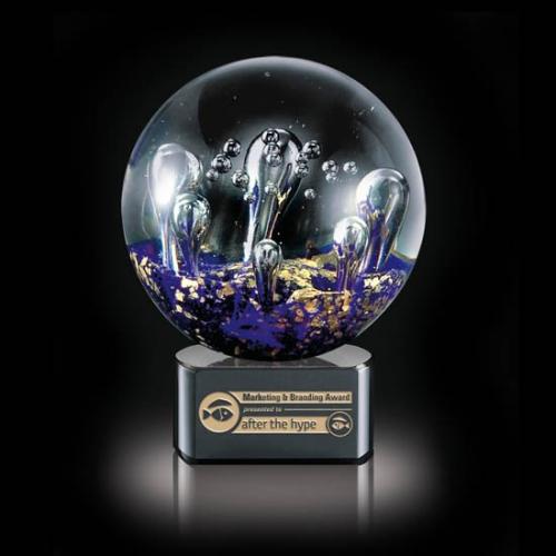 Corporate Gifts - Card Holders - Serendipity Award on Clear Base