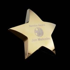 Hollister Standing Star - 4" Gold - Recognition Awards
