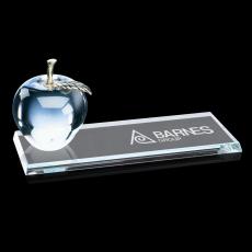 Paperweights - Apple/Brass Stem on Starfire Base