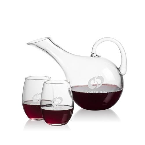 🏆 Medford Carafe & Stemless Wine BWG7152S Carafes