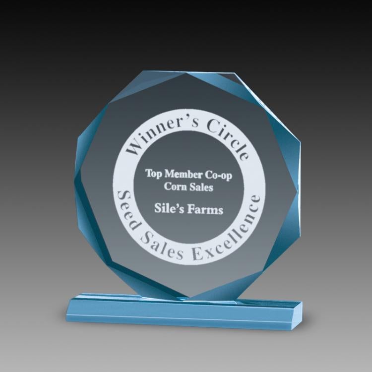 6.75 Custom Sales Excellence Award with Engraving Included Prime Sales Excellence Crystal Awards