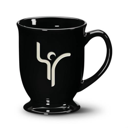 🏆 Panama Mug Deep Etch 16oz MUG5901BK Coffee Mugs