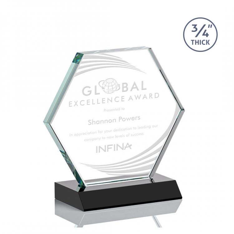 6.75 Custom Sales Excellence Award with Engraving Included Prime Sales Excellence Crystal Awards