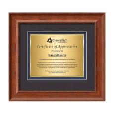 Calder Certificate TexEtch - Light Walnut - Plaque Awards