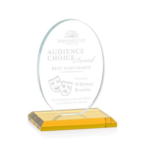 🏆 Employee Recognition Awards and Trophies Austin Award (Vert) Amber