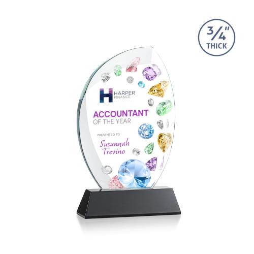 🏆 Awards and Trophies Wichita VividPrint Award on Newhaven Black AWV