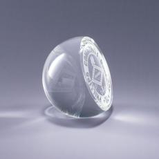 Triad Crystal Paperweight - Crystal Paperweights