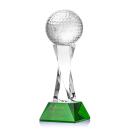 Golf Ball Award on Langport Base - Green