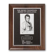 Photocast Plaque - Walnut Piano Finish