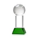 Tennis Ball Award on Stowe Base - Green Alt Image 1
