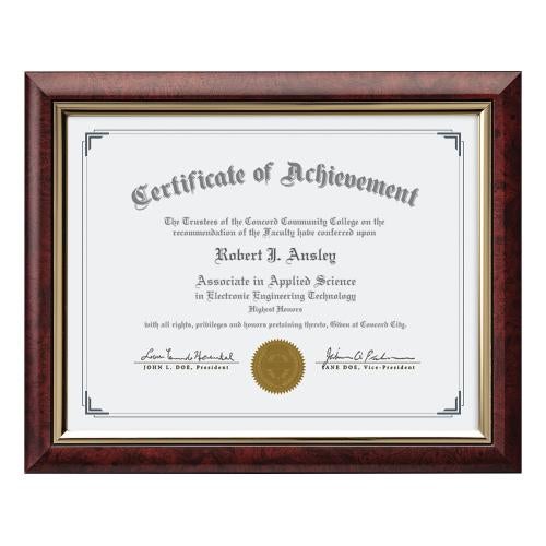 Plaque Awards - Certificate Frames - Trent Certificate  Frame