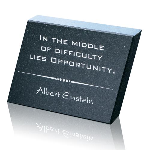 Recognition Awards - Deal Toys - Granite Paperweight - Trapezoid