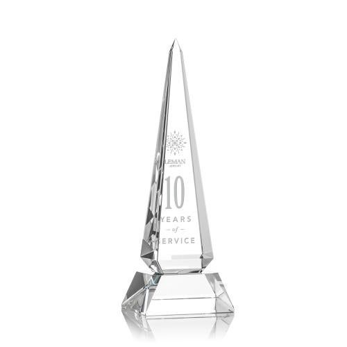 Recognition Awards - Crystal Awards - Helmsley Obelisk - Optical