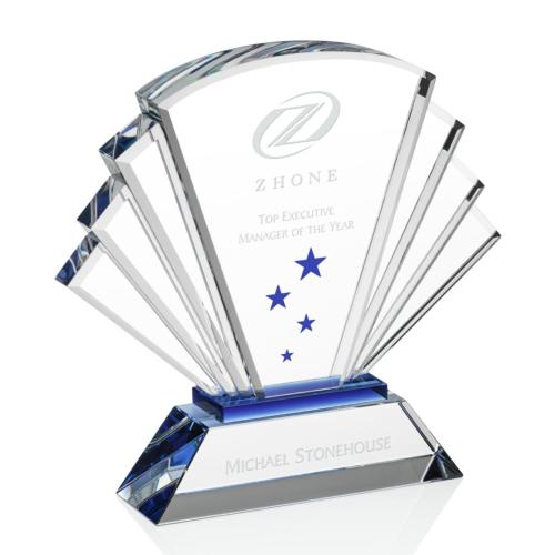 Recognition Awards - Crystal Awards - Pilkington Award - Blue