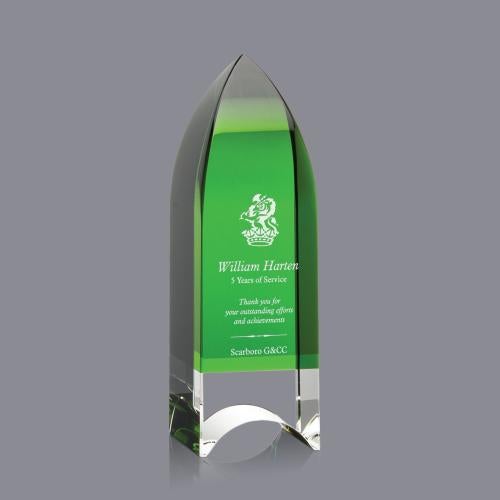 Recognition Awards - Crystal Awards - Emerald Tower Award