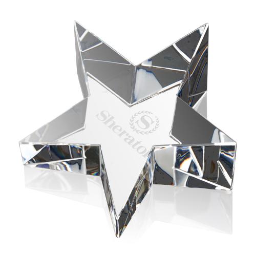 Recognition Awards - Crystal Awards - Slanted Star Award