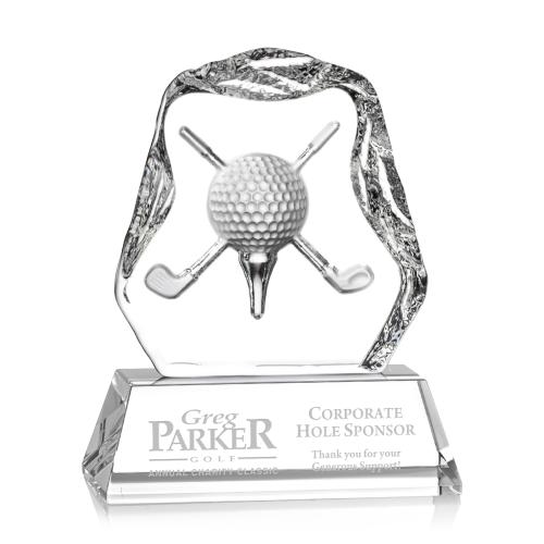Recognition Awards - Crystal Awards - Slaithwaite Golf Award - Optical
