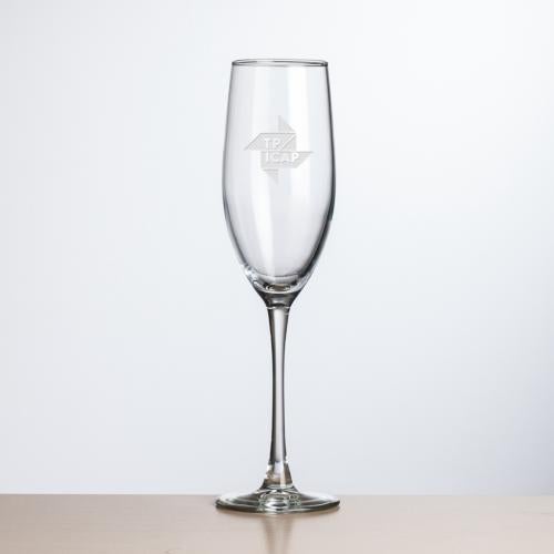 Corporate Gifts - Barware - Wine & Champagne - Champagne Flutes - Connoisseur Flute - 8oz - Deep Etch