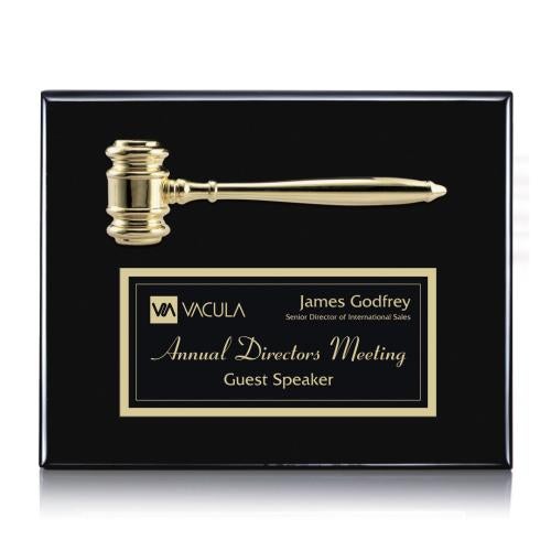 Plaque Awards - Retirement Plaques - Gavel Plaque