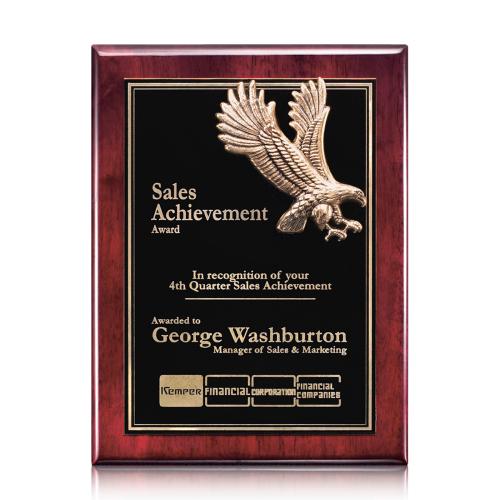 Recognition Awards - Shop by Recipient - Employee of the Month - Flying Eagle - Rosewood (S)
