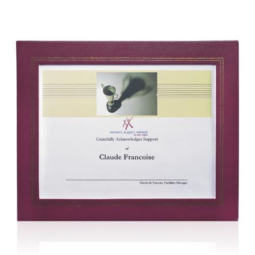Plaque Awards - Certificate Frames - Cornell Certificate Holder