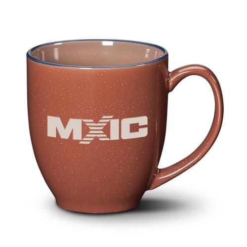Corporate Gifts - Coffee Mugs - Bistro 3-Tone Mug - 16oz - Deep Etch