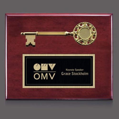 Key Plaque Plaque Awards - Retirement Plaques - Key Plaque