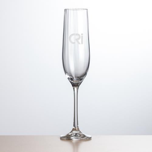 Corporate Gifts - Barware - Wine & Champagne - Champagne Flutes - Amerling Flute - Deep Etch