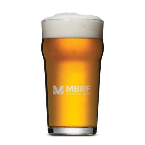 Corporate Gifts - Barware - Beer Glasses & Steins - Burckhardt Beer Glass - Deep Etch