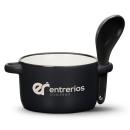 Merritt Soup Mug & Spoon - 12oz - Deep Etch