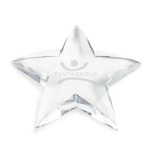 Recognition Awards - Crystal Awards - Savoy Star Paperweight