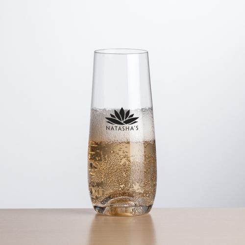 Corporate Gifts - Barware - Wine & Champagne - Champagne Flutes - Edderton Stemless Flute - Imprinted