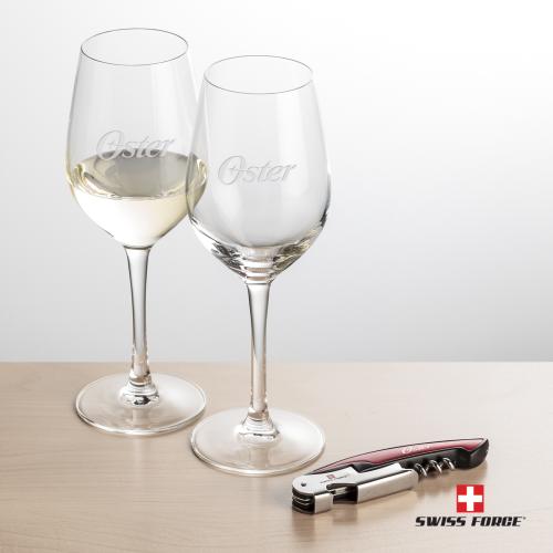 Corporate Gifts - Barware - Barware Gift Sets - Swiss Force&reg; Opener & Lethbridge Wine
