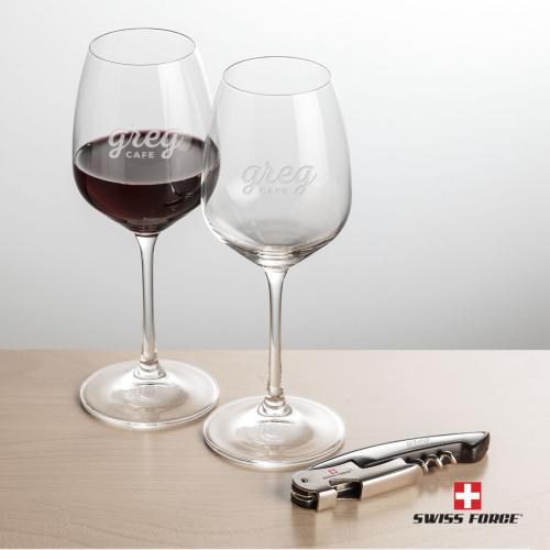 Corporate Gifts - Barware - Barware Gift Sets - Swiss Force&reg; Opener & Oldham Wine