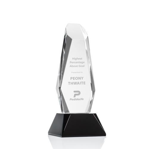 Recognition Awards - Crystal Awards - Rawlinson Award on Base - Black