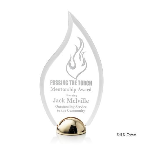 Recognition Awards - Acrylic Awards - Vulcan Hemisphere Award - Laser Engraved
