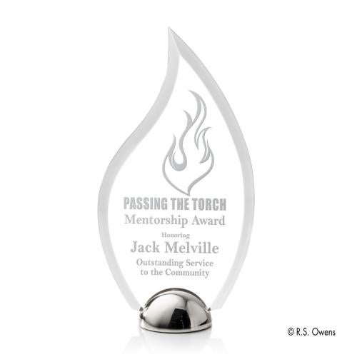 Recognition Awards - Acrylic Awards - Vulcan Hemisphere Award - Laser Engraved