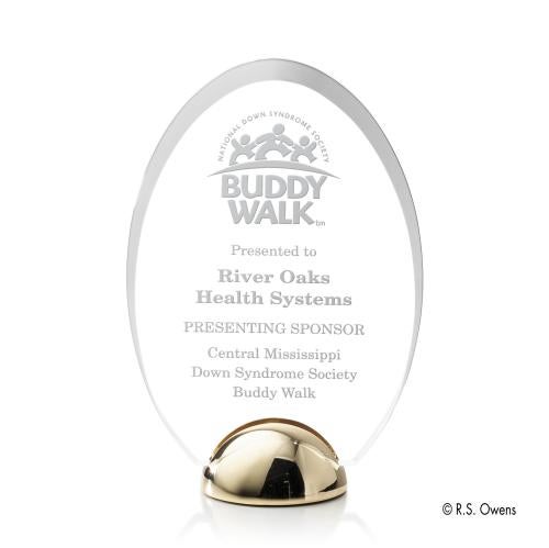 Janus Hemisphere Award - Laser Engraved Recognition Awards - Acrylic Awards - Janus Hemisphere Award - Laser Engraved