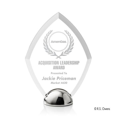 Diamond Hemisphere Award - Laser Engraved Recognition Awards - Acrylic Awards - Diamond Hemisphere Award - Laser Engraved
