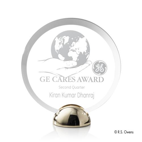 Recognition Awards - Acrylic Awards - Discus Hemisphere Award