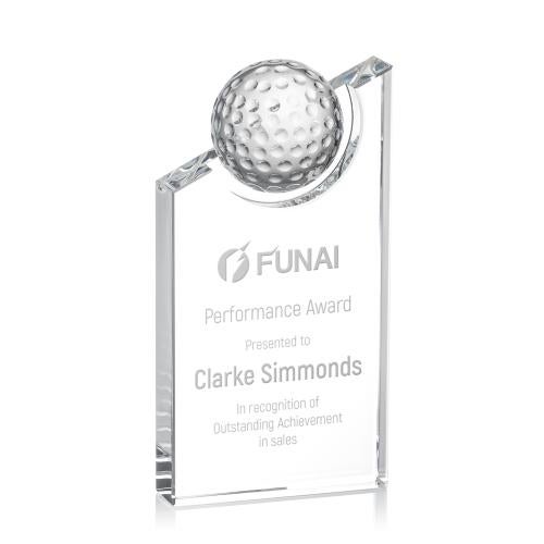 Recognition Awards - Crystal Awards - Axis Golf Award