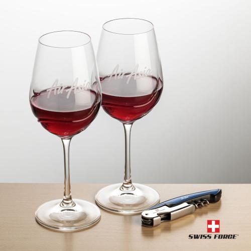 Corporate Gifts - Barware - Glasses Sets - Swiss Force&reg; Opener & Bartolo Wine