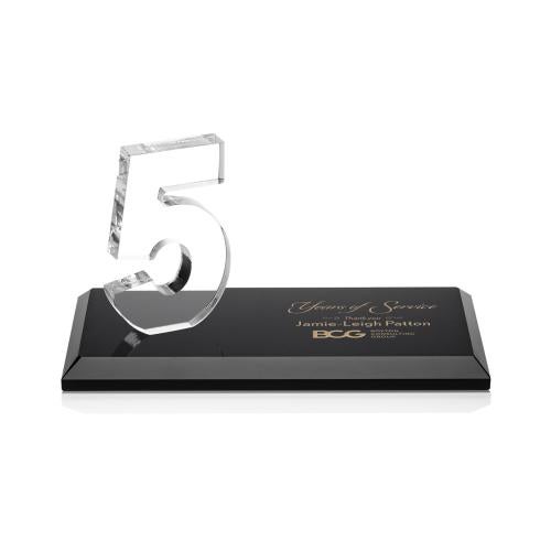 Recognition Awards - Crystal Awards - Northam Anniversary Award - Black