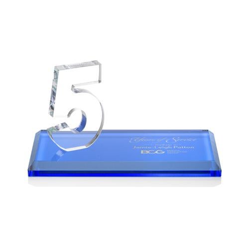 Recognition Awards - Crystal Awards - Northam Anniversary Award - Sky Blue