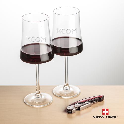 Corporate Gifts - Barware - Barware Gift Sets - Swiss Force&reg; Opener & Dakota Wine