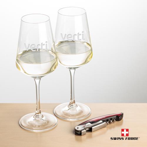 Corporate Gifts - Barware - Barware Gift Sets - Swiss Force&reg; Opener & Cannes Wine
