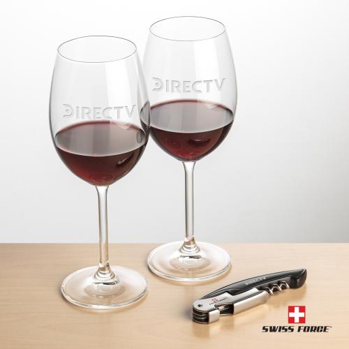 Corporate Gifts - Barware - Glasses Sets - Swiss Force&reg; Opener & Blyth Wine
