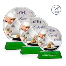 Blackpool on Newhaven VividPrint Award - Green - Crystal Awards