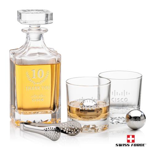 Corporate Gifts - Barware - Glasses Sets - Cassidy Decanter Set & Ice Balls