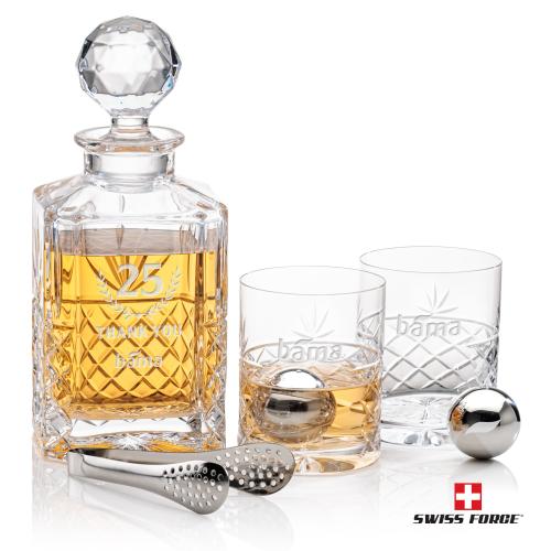 Corporate Gifts - Barware - Glasses Sets - Pelham Decanter Set & Ice Balls